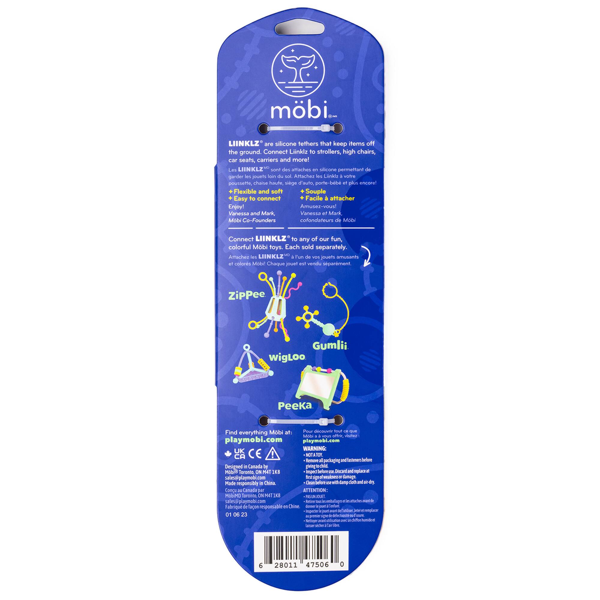 Mobi LIINKLZ® Silicone Cool Tether Set, Pack of 3